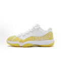 Jordan Air Jordan 11 Low "Yellow Snakeskin" – Women's Retro Basketball Shoes, Low-Top, White/Yellow