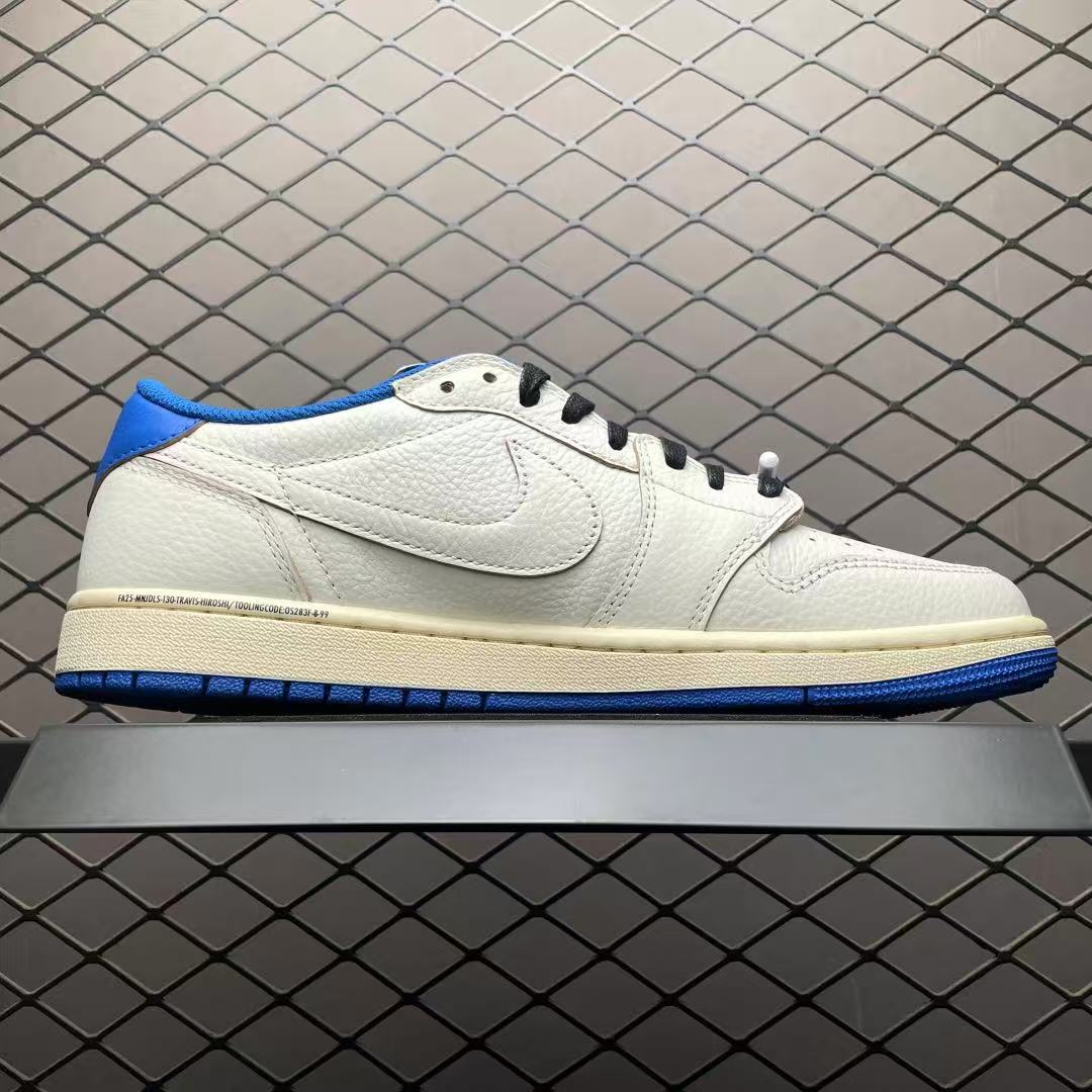 AJ1 Low Travis Scott x Fragment Military Blue