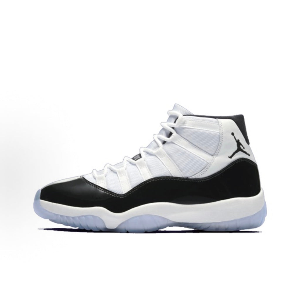 Jordan Air Jordan 11 "Concord" Comfortable, High-Top, Retro Basketball Shoes (Unisex, Black/White)