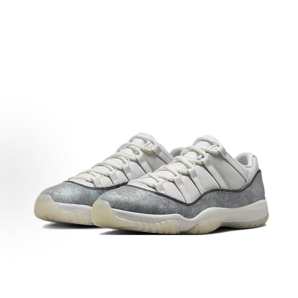 Jordan Air Jordan 11 "Year of the Snake" Tear-Away – Comfortable Fit, Versatile Style, Low-Top Retro Basketball Shoes (Men's) – White/Purple/Black