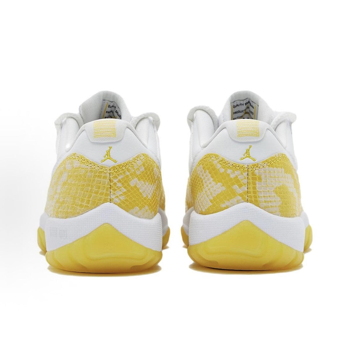 Jordan Air Jordan 11 Low "Yellow Snakeskin" – Women's Retro Basketball Shoes, Low-Top, White/Yellow