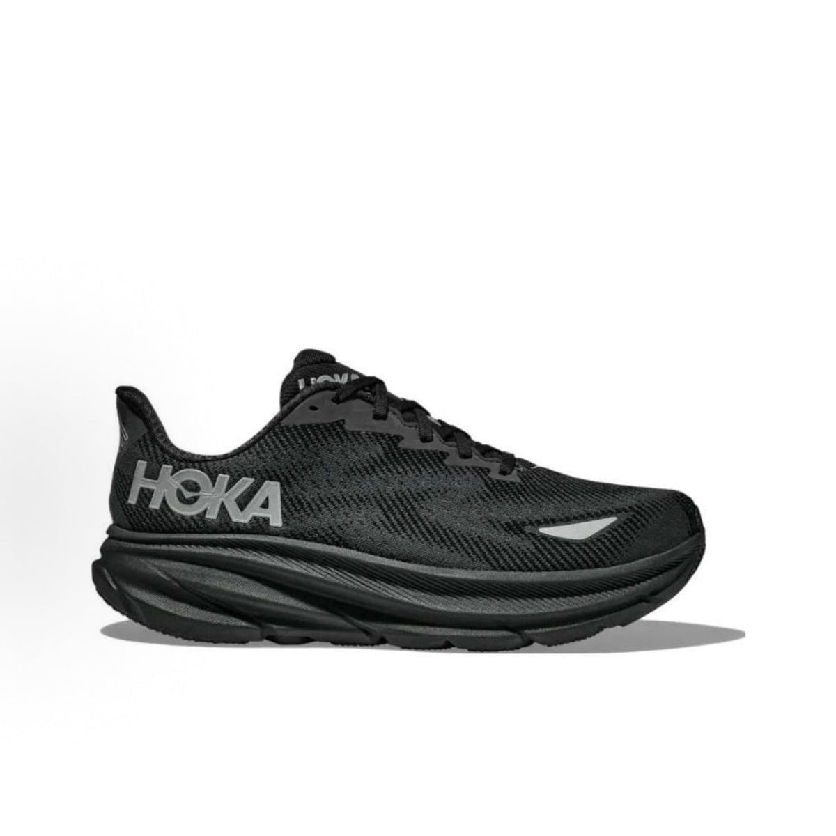 HOKA ONE ONE Clifton 9 Women's Marathon Training Running Shoes - Black
