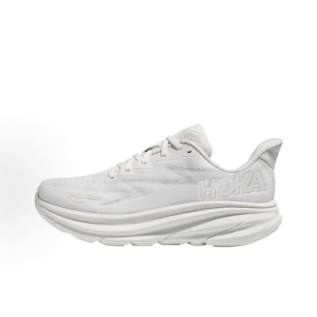 HOKA ONE ONE Clifton 9 Wide Women's Training Running Shoes - White