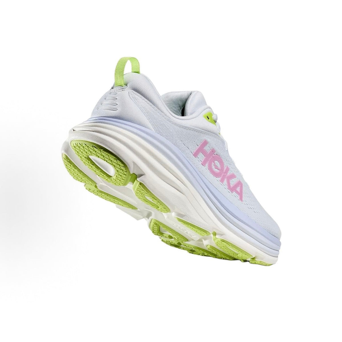 HOKA ONE ONE Bondi 8 Women's Casual City Commuter/Running Shoes - Blue/Pink