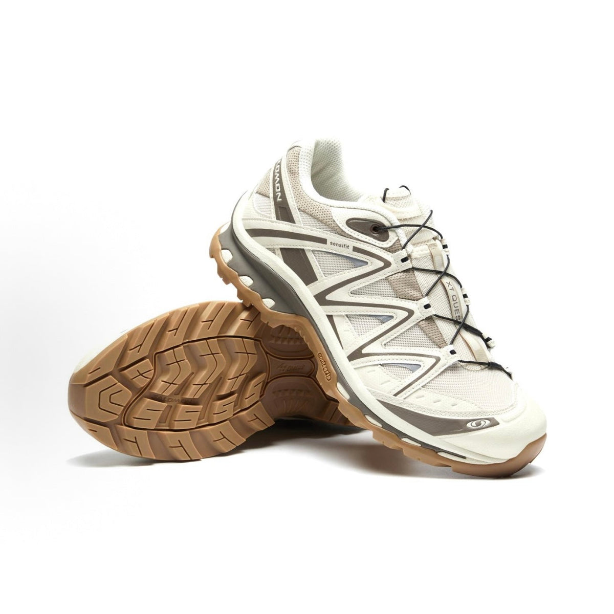 Salomon XT-Quest Running Shoes (Unisex) – Beige-Grey / Taupe / Pepper White