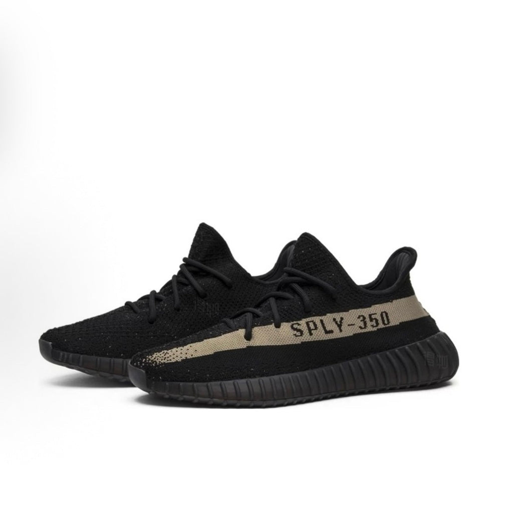 Coconut Shoes 350 V2 Black/Green, sporty and comfortable, unisex, black