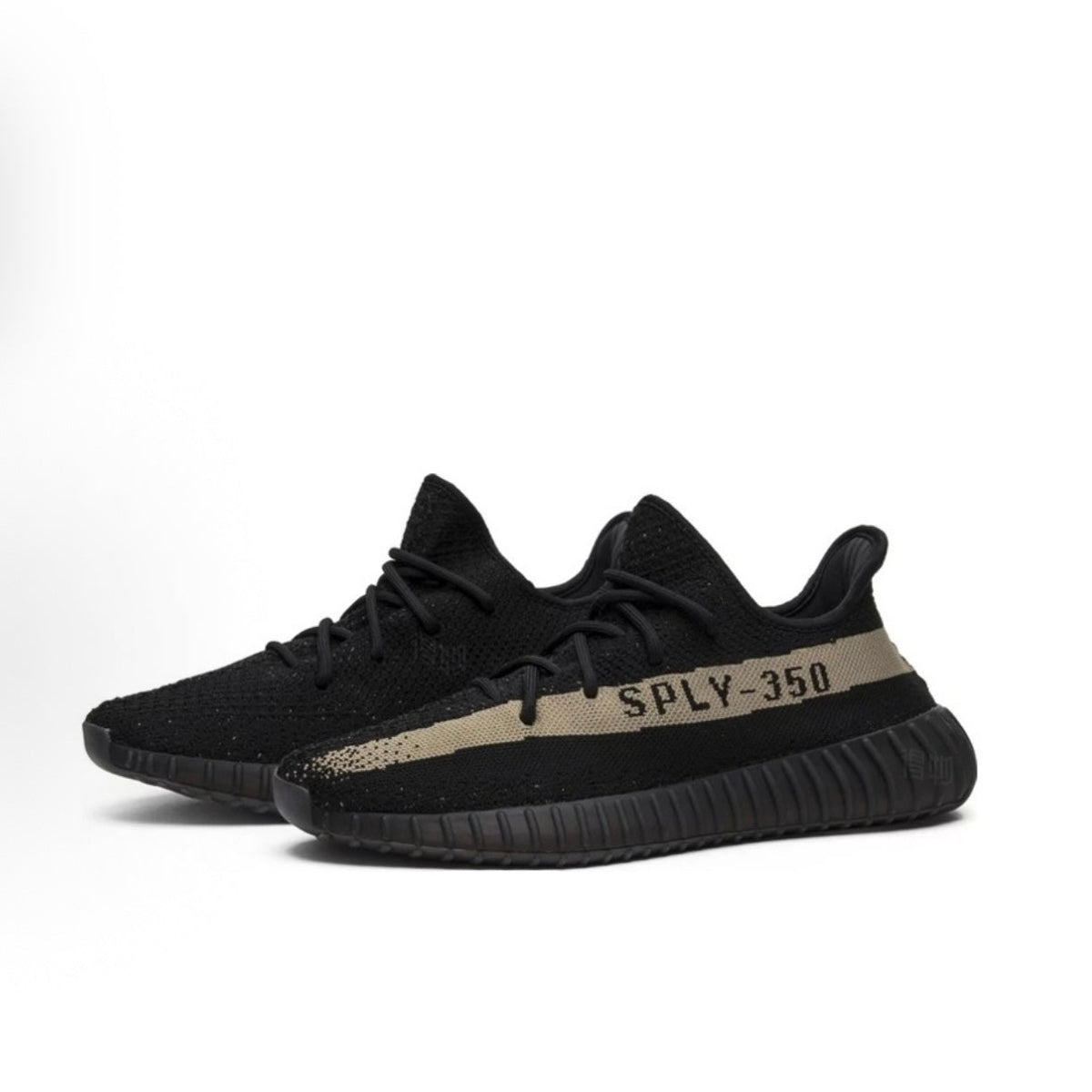 Coconut Shoes 350 V2 Black/Green, sporty and comfortable, unisex, black