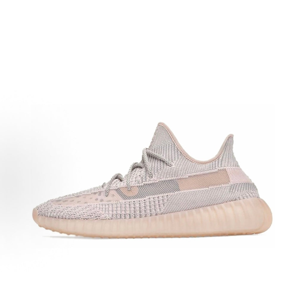 Coconut Shoes 350 V2 "Synth" (Pink Angel) Reflective Laces – Unisex – Pale Pink