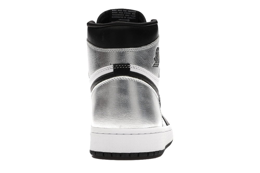 AJ 1 Retro High Silver Toe
