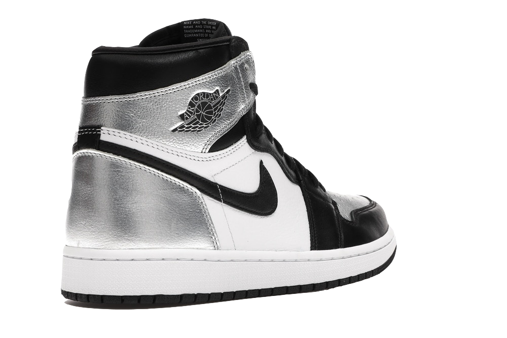 AJ 1 Retro High Silver Toe